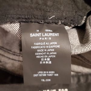 Black YSL mens jeans size 36 brand new.